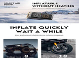 Wireless Tire Inflator with Digital Display Portable Air Compressor for Cars, Bikes, Balls & More V1107-CS-CZCQB