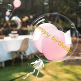 30Pcs Bobo Balloons Clear Balloons for Stuffing, 24inch Bubble Transparent Balloon for Birthdays, V1370-AZ4-14964