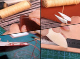 33 Pcs Bookbinding Kit, Bookbinding Tools for Beginners, Leather Craft Kit with Bone Folder Waxed V1237-ZY-917-050