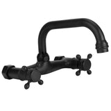 Copper Wall Mounted Bathroom Faucet Dual Handles Bathtub Hot Cold Water Mixer Tap V1294-YM0901-3112200107011