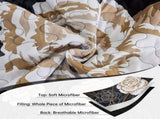 Black Floral Elysian Bedspread Coverlet 3 Piece Set V745-AC080310Q13U