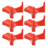 PP Football Display Stand Orange Robust Stability for Practice 6Pcs V1370-AZ4-20226