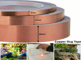 Copper Foil Tape with Conductive Adhesive - EMI Shielding for Guitars, Stained Glass Making, V1366-AZ2-W-16445