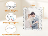 12 Piece Acrylic Magnetic Photo Frames for Refrigerator, 6 x 9 cm V1237-ZY-818-276