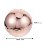 Outdoor Gazing Ball Gazing Globe Mirror Ball Stainless Steel Rose Gold for Gardens 1Set V1369-AZ3-W-21449
