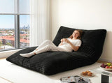 Artiss 3-in-1 Bean Bag Chair for Living Room Convertible Floor Sofa Dark Grey FLOOR-BEAN-3IN1-BK