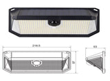 2-Pack Solar Motion Sensor Wall Light - 3 Lighting Modes, IP64 Waterproof, Three-Sided V888-ELOSUNG393681