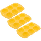 HOOWIFFY Silicone Baking Mold Lemon Slice Shaped for Soap Making Yellow 3Pcs V1189-WXFWAL-20260326-02271