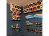 acrylic Shelves for Bedroom Hanging Aesthetic Bathroom Shelves Wall Mounted Clear Kid Bookshelf 4PCS V1369-AZ3-W-01920