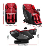 Livemor 4D Massage Chair Electric Recliner Home Massager Red MASCHR-4D-REILY-RD