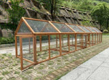 YES4PETS 5 M Large Chicken Coop Run Guinea Pig Cage Villa Extension Rabbit Hutch House Pen V278-2-X-PET-250-RUN