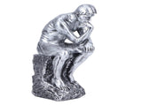 Thinker Statue European Style Resin Character Sculpture Home Office Bookshelf OrnamentSilver V1294-YM0901-3115210043911