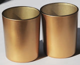 40 Bulk Pack Matt Gold Glass Votive Candle Holders Table Centreoieces Xmas Wedding Anniversary Event V382-MATTGX40