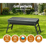 Grillz BBQ Grill Charcoal Smoker Foldable BBQ-SMOKER-DRAWER