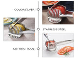 Tomato Slicing Slicer Ergonomic Handle Design for Households 1Set V1192-AZ-W-34497