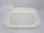 YES4PETS Large Portable Cat Toilet Litter Box Tray with Scoop and Grid Tray Brown V278-MSP-004-BROWN-W-ZW-0001