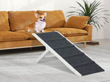 PaWz Adjustable Dog Ramp Height Stair White PT1142-WH_NZ