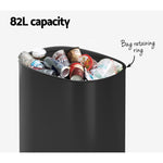 Devanti 82L Motion Sensor Bin Rubbish Automatic Black SB-82L-S24-BK