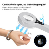 Wood's Lamp Skin Detector, One-Button Start with No Warm-Up, Clear Observation at 10cm Distance, LED V1232-WDJ-001