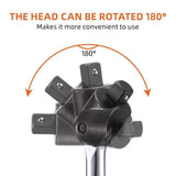 Long Handle Breaker Bar Ratchet Wrench with Ergonomic Grip for Stuck Nut Release V1366-AZ2-W-18439