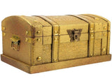 Yongwei Vintage Wooden Treasure Chest Jewelry Box with Lock V1366-AZ2-W-20537