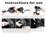 360 Degree Rotating Magnetic Backpack Clip Mount PRL-B0462ACD