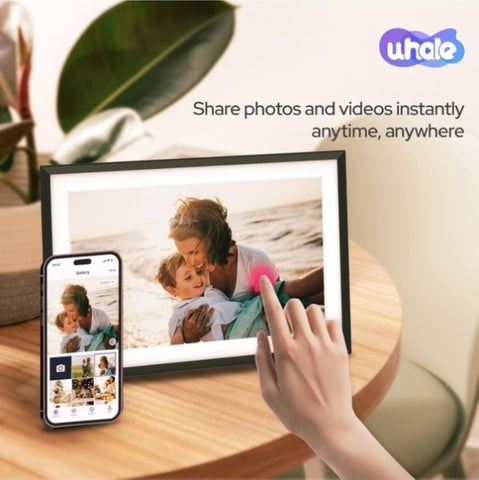 10.1 Inch Digital Picture Frame - 1280 * 800 HD WiFi Enabled with Load from Phone Capability, 32GB V498-DIGITALFRAMEBK