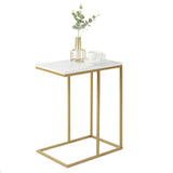 Heavy-Duty C-Shaped End Table with Storage V767-JJ-XZ197