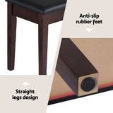 Alpha Piano Bench Stool with Storage Wooden PU Leather PSTOL-STR-55-BR