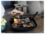 Mini Tabletop Water Fountain for Home Office, Relaxing Zen Water Feature for Calm Ambiance V1107-CS-VOBDWJES30