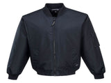 HUSKI Mens Quilted Combat Bomber Waterproof Jacket Windproof Workwear Coat - Navy V563-HUSKI-918014-NVY-XS