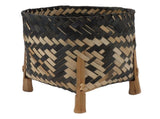 Plant Basket Northern Europe Style Bamboo Weaving Plant Pot Handwoven Indoor Outdoor Storage V1294-YM0706-3111230213311