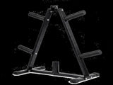 Centra Weight Plate Storage Rack Barbell Holder Stand 250KG Home Gym Fitness SP1094-BK-AU