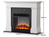 Dimplex 1.5kW Mini Taylor Suite Optiflame Electric Fireplace w/ LED Flame Effect TYL15-AU