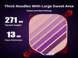 Black Purple Blue Striped Fiberglass Pickleball Paddle Set 2 Ultra Lightweight Pickleball V888-ELOSUNG52240