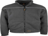Mens Full Zip Sherpa Polar Fleece Jumper Lined Warm Winter Jacket Pullover - Black - M V563-CJ35-BLK-M
