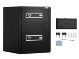 Double Doors 4.5 cu.ft Safe Box with Key Lock & Password, Safe Lock Box with Fireproof Bag, Key V952-LMBXXLS452CU8Z59AV9