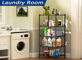 CARLA HOME 4-Tier Adjustable Metal Storage Shelves Wire Rack Organizer for Kitchen, Pantry, Bathroom V178-36203