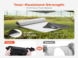 14 Mil Plastic Sheeting Heavy Duty 10' x 100', Thick Plastic Sheeting Roll, Plastic Drop Cloth V952-SLM10FT100FTWVKSTV0