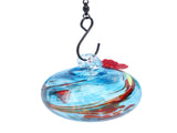 Hummingbird Feeder Bird Bath Outdoors 2 In 1 Hanging Solar Bird Bath Fountain with 3 Feeder Pots V1294-YM0901-3111240133311