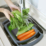 Collapsible Silicone Colander with Extendable Handles V1237-ZY-818-045