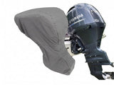 600D Oxford Outboard Motor Cover Waterproof Dustproof Boat Engine Protector with Zipper and V1341-ZY-T8WZCY6D-GREY-FITS175225HP