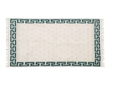 Greek-Inspired Wool Rug 165 Cream and Green RUG-165-CMGN