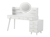 Artiss Dressing Table Vanity Desk LED Charging Station White FUR-V-DRESS07-WH-AB