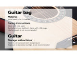 Alpha 38 Inch Acoustic Guitar Wooden Body Steel String Full Size Cutaway Wood GUITAR-D-38-NAT
