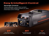 MIG Welder, 200A Synergic Mig Welding Machine, 4-in-1 Gas MIG/Flux Core MIG/Stick/Lift TIG V952-MIGYXHJ4H120SMGZBV3