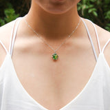 Gift Box - Aroma Necklace White Gold - Planet Aurum Verdant Purify Oil Blend V760-GBAJ - 2