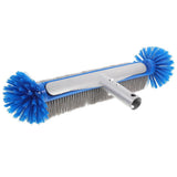 Heavy Duty Pool Brush for Cleaning Inground and Above Ground Swimming Pool Walls with Reinforced V1369-AZ3-W-12765