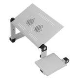 Aluminum Alloy Laptop Desk with Cooling Fan Portable Adjustable Lifting Folding Table for Home V1294-YM0901-3116210062511