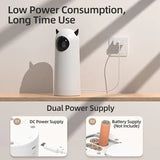 Smart Laser Pet Toy with Automatic Moving Light, Interactive Infrared Cat Teaser for Indoor Play, V1341-ZY-UVZ4M8YR-WHITE